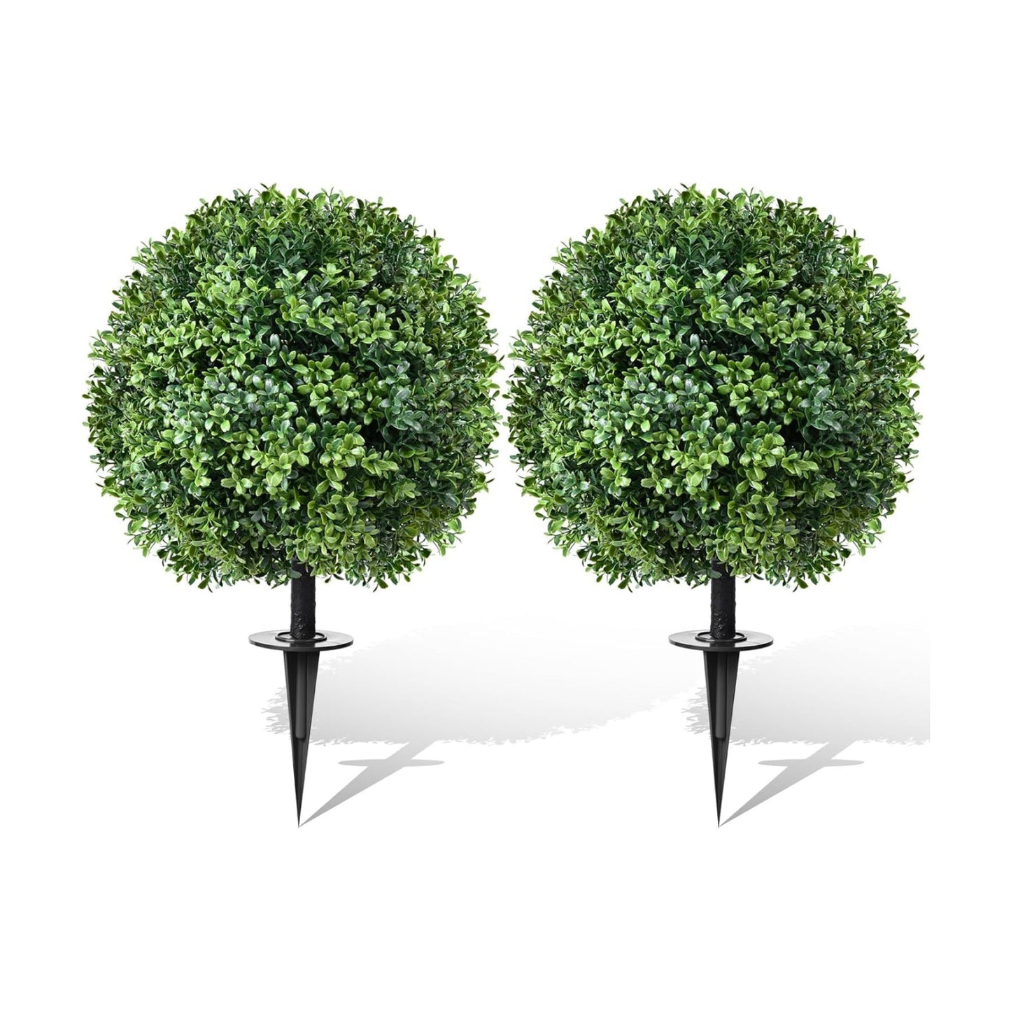 Boxwood Ball Fake Shrubs UV Resistant Faux Plants / Artificial Topiary Boxwood Ball Tree