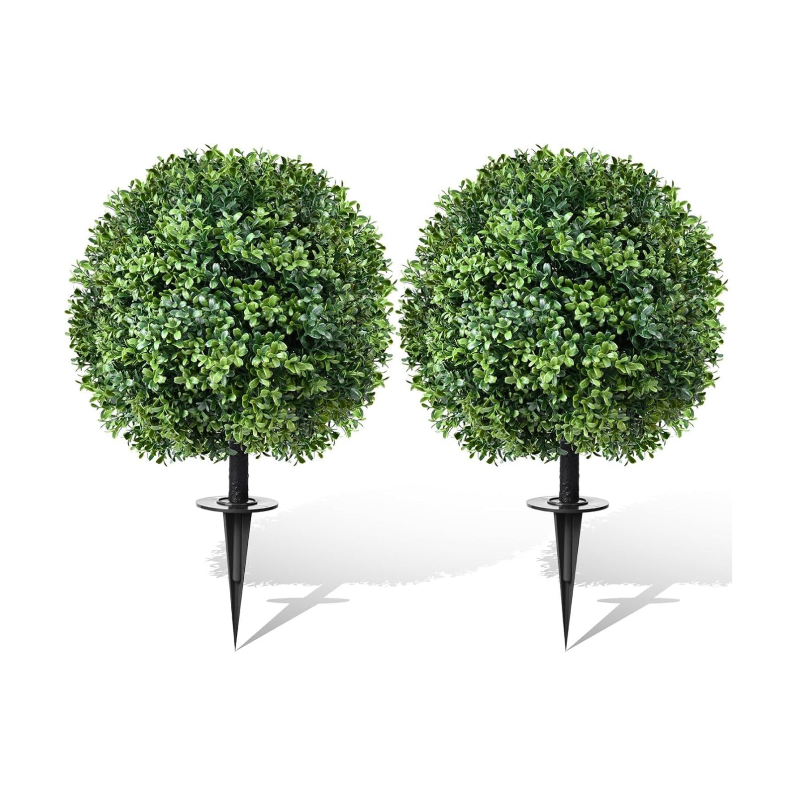 Boxwood Ball Fake Shrubs UV Resistant Faux Plants / Artificial Topiary Boxwood Ball Tree