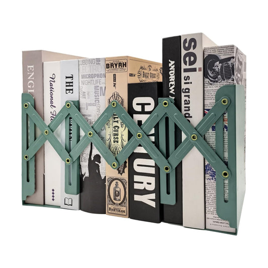 Metal Bookend for Heavy Books / Green