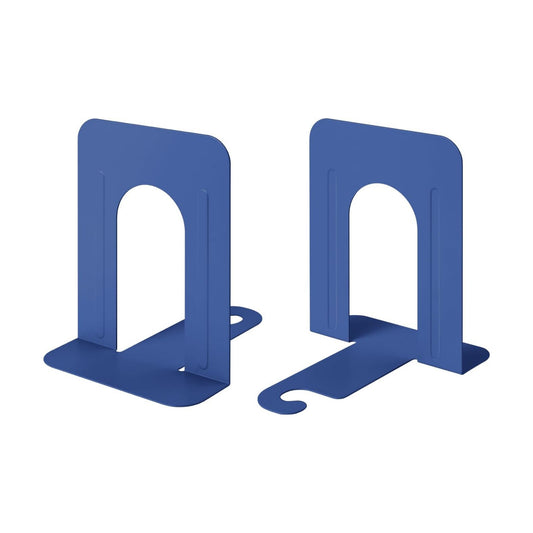 Metal Book Ends / Blue / Set of 2