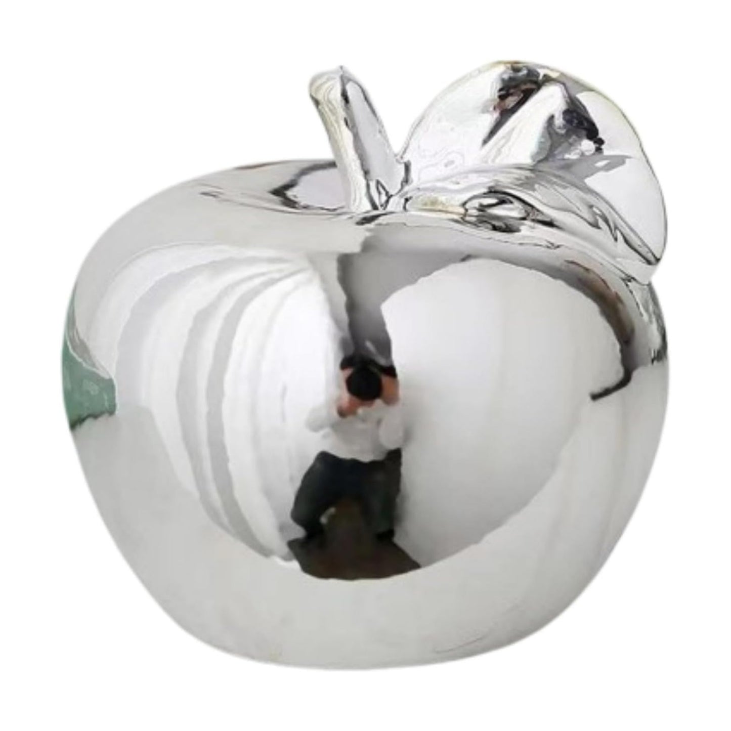 Ceramic Fruit Sculpture Desktop Statue / Large / Silver