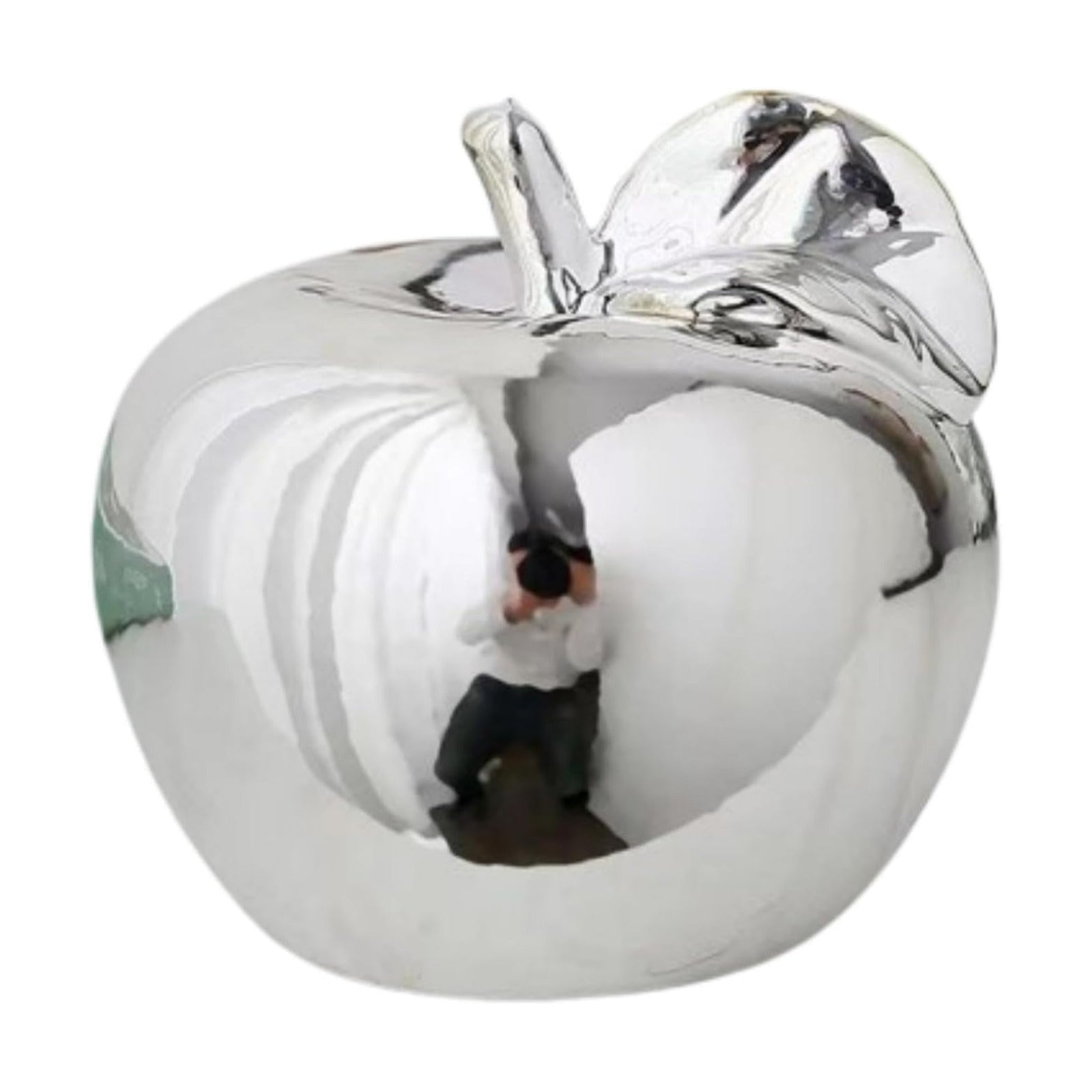 Ceramic Fruit Sculpture Desktop Statue / Large / Silver