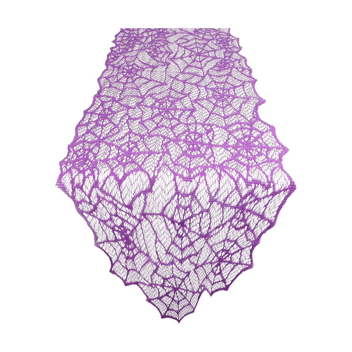 Halloween Table Runner Spiderweb Table Runner Purple Lace Spider Web Table Runners for Halloween Table Decor Lace Runner for Tables Dinning Tables Centerpiece Decor Kitchen Dining Decoration 12x72Inch