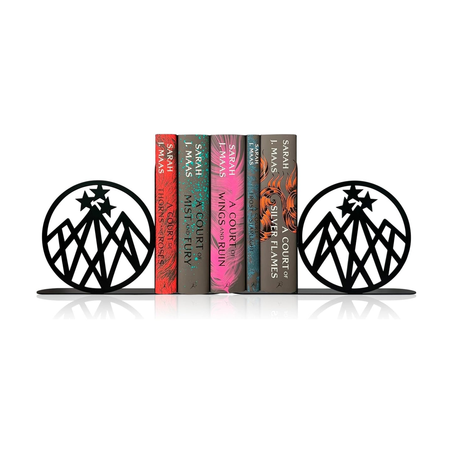 Heavy Duty Metal Shelf Decor for Fantasy Book Lovers