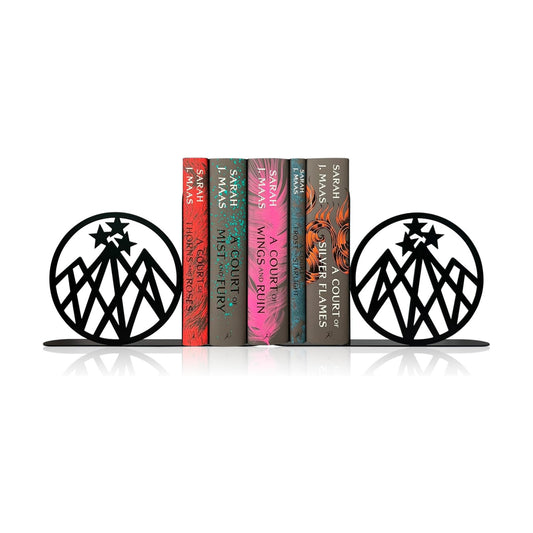 Heavy Duty Metal Shelf Decor for Fantasy Book Lovers