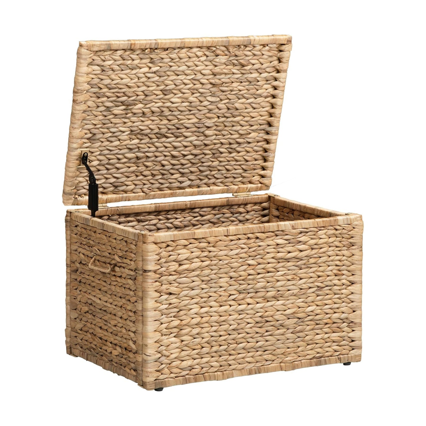 Metal Frame / Heavy-duty Wicker Chest / Natural / 23.3 x 16.5
