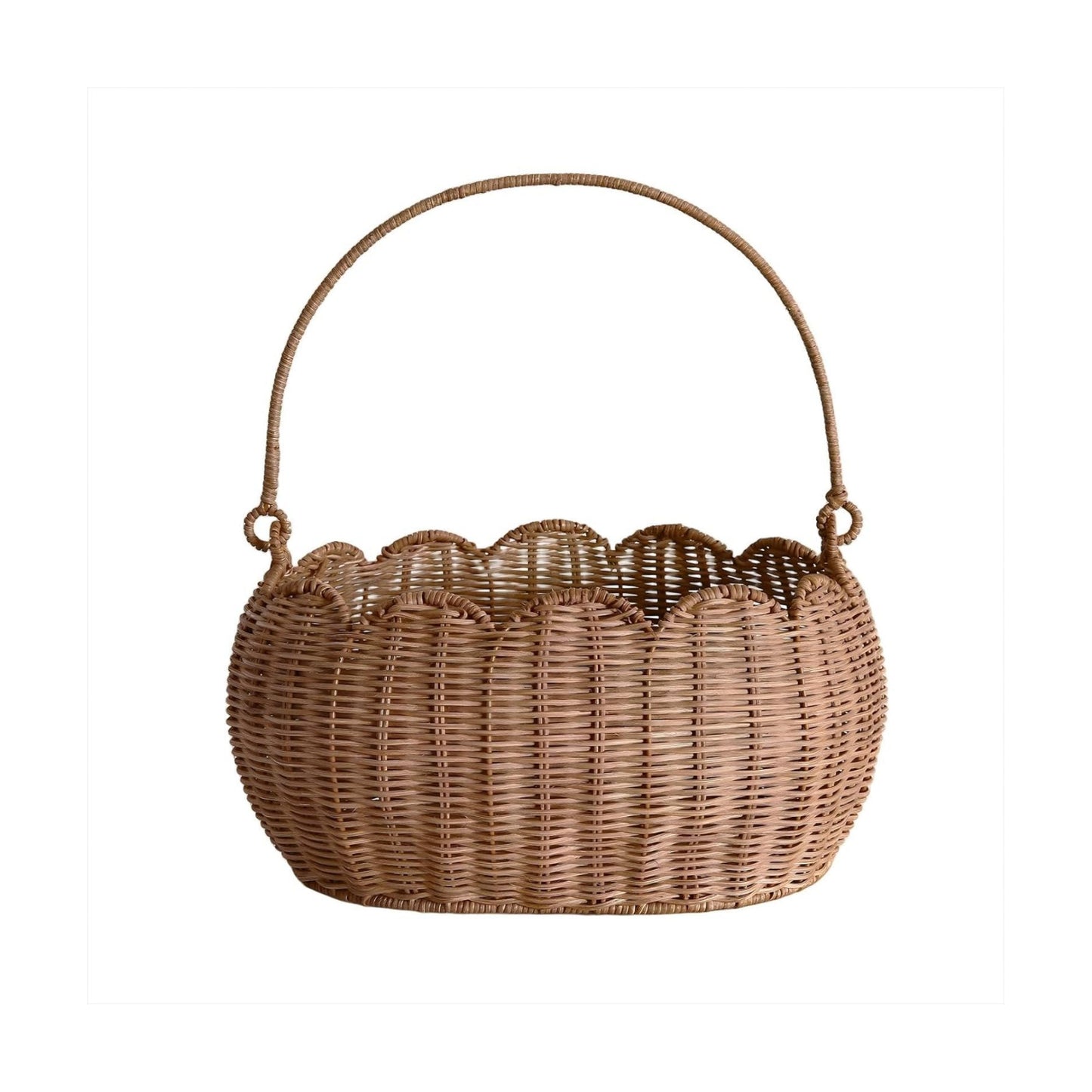Hand Woven Basket / Rattan / Natural