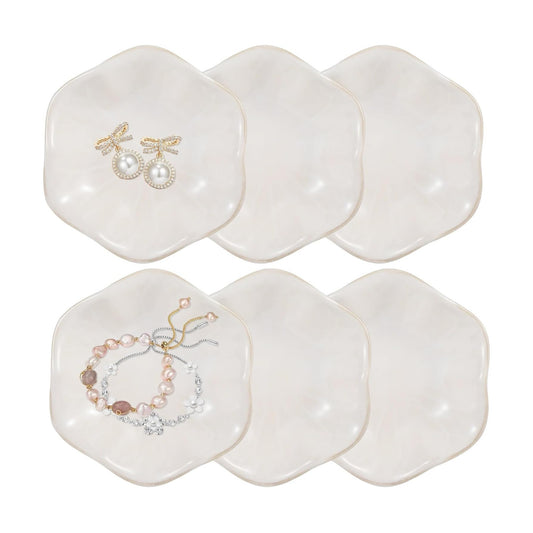 Small Trinket Trays / White / Set of 6