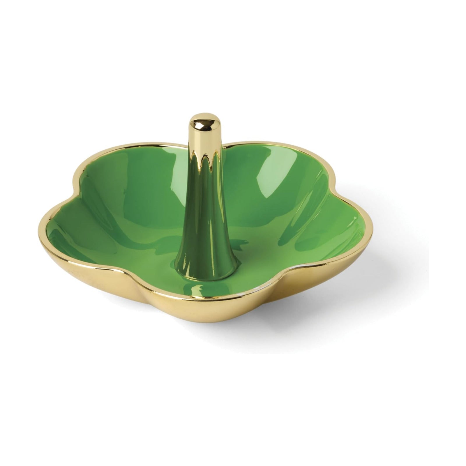 Make It Pop Metal Ring Dish / Green