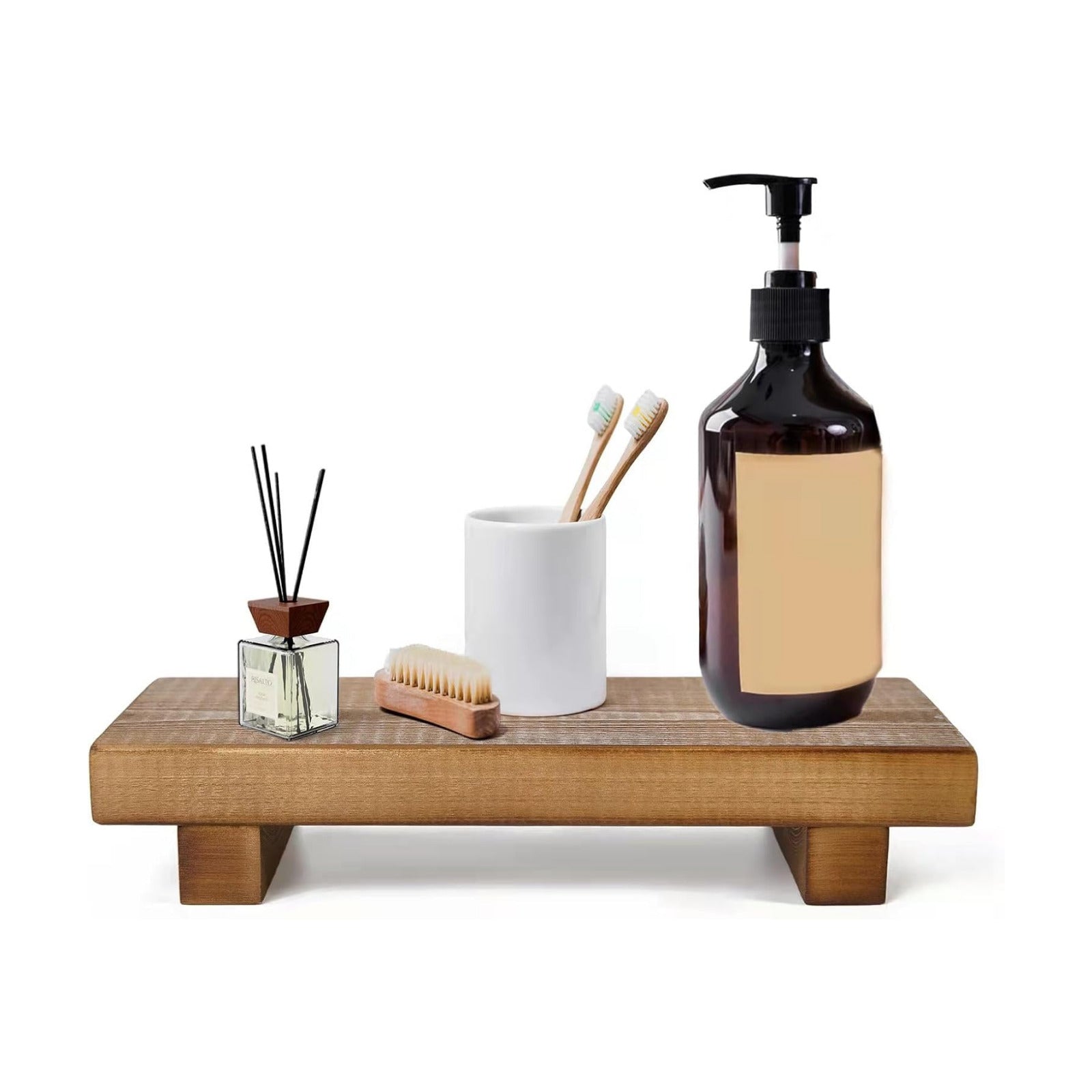 Rustic Farmhouse Style Tray / Straw Yellow