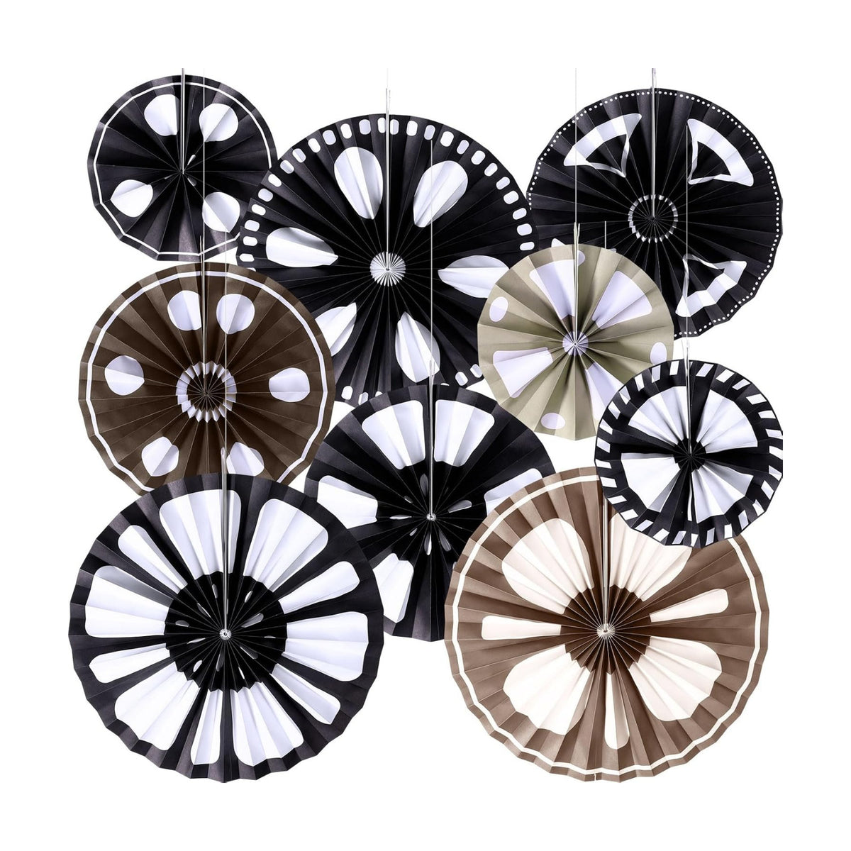 Dispowreath 9 Pcs Movie Reel Movie Reels Paper Fans Cinema Decor