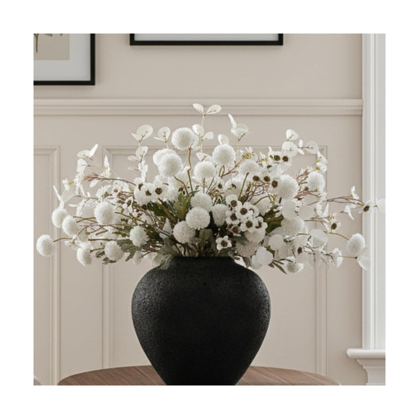 20pcs White Artificial Flowers Bulk Centerpiece For Table, Real Look