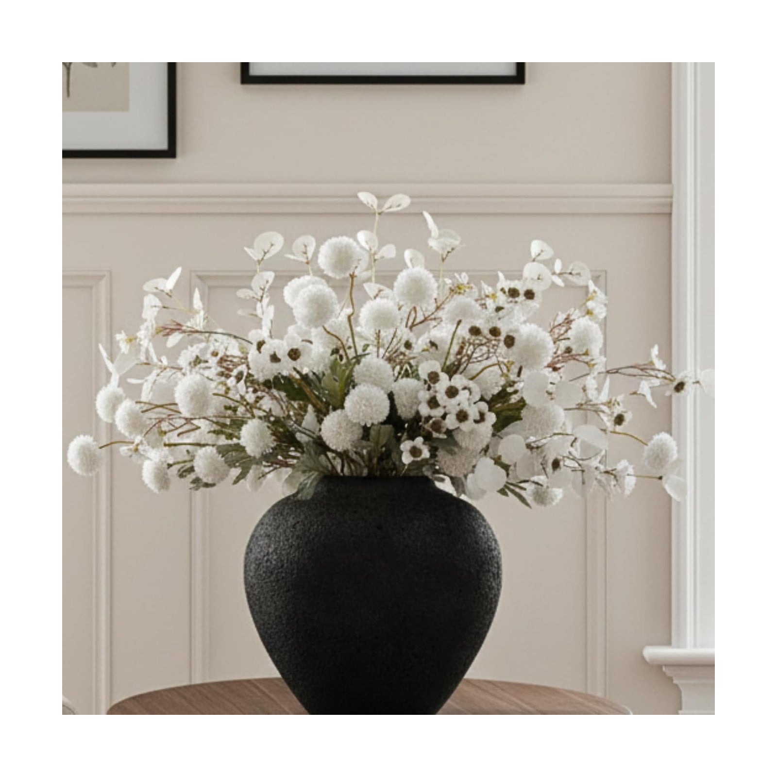 20pcs White Artificial Flowers Bulk Centerpiece For Table, Real Look
