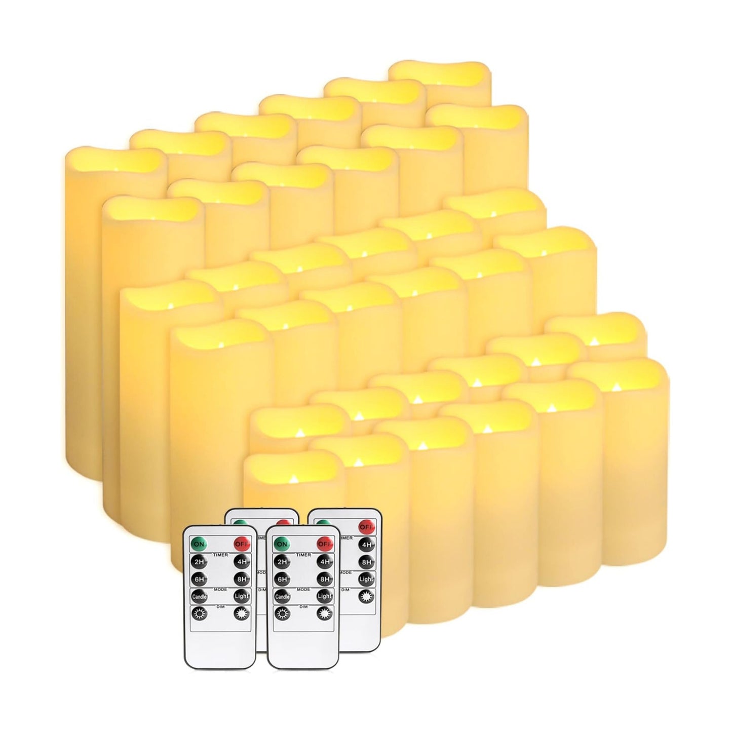fclayvts 36-Pack LED Flameless Candles with Remote Control - Perfect for Home, Parties, and Special Occasions - Create