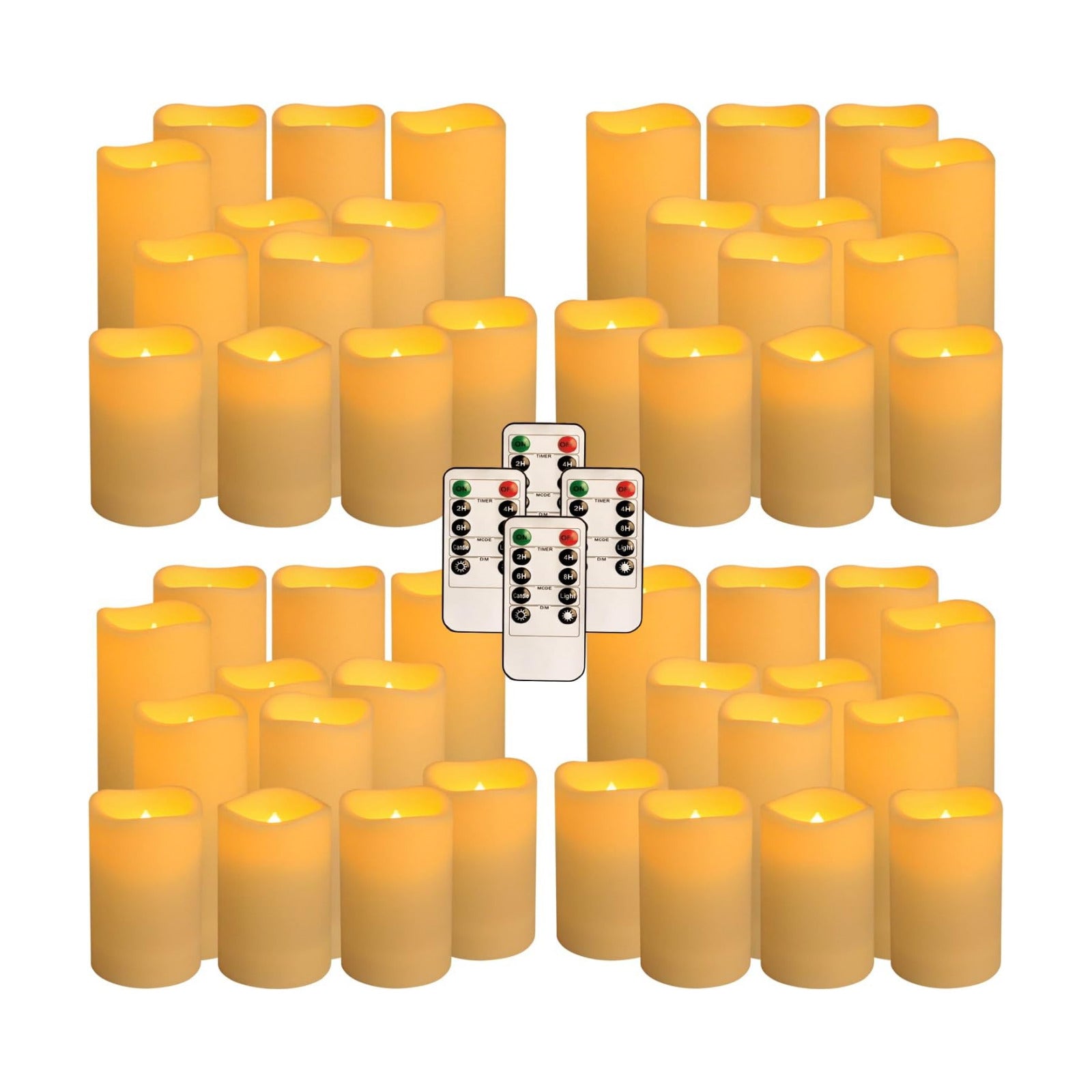 fclayvts 48-Pack LED Flameless Candles with Remote Control - Perfect for Home, Parties, and Special Occasions - Create