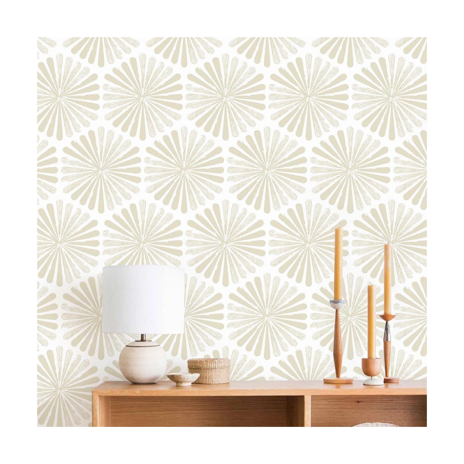 Modern Peel and Stick Wallpaper Boho Contact Paper Self Adhesive Removable Wallpaper / 17.3 x 197