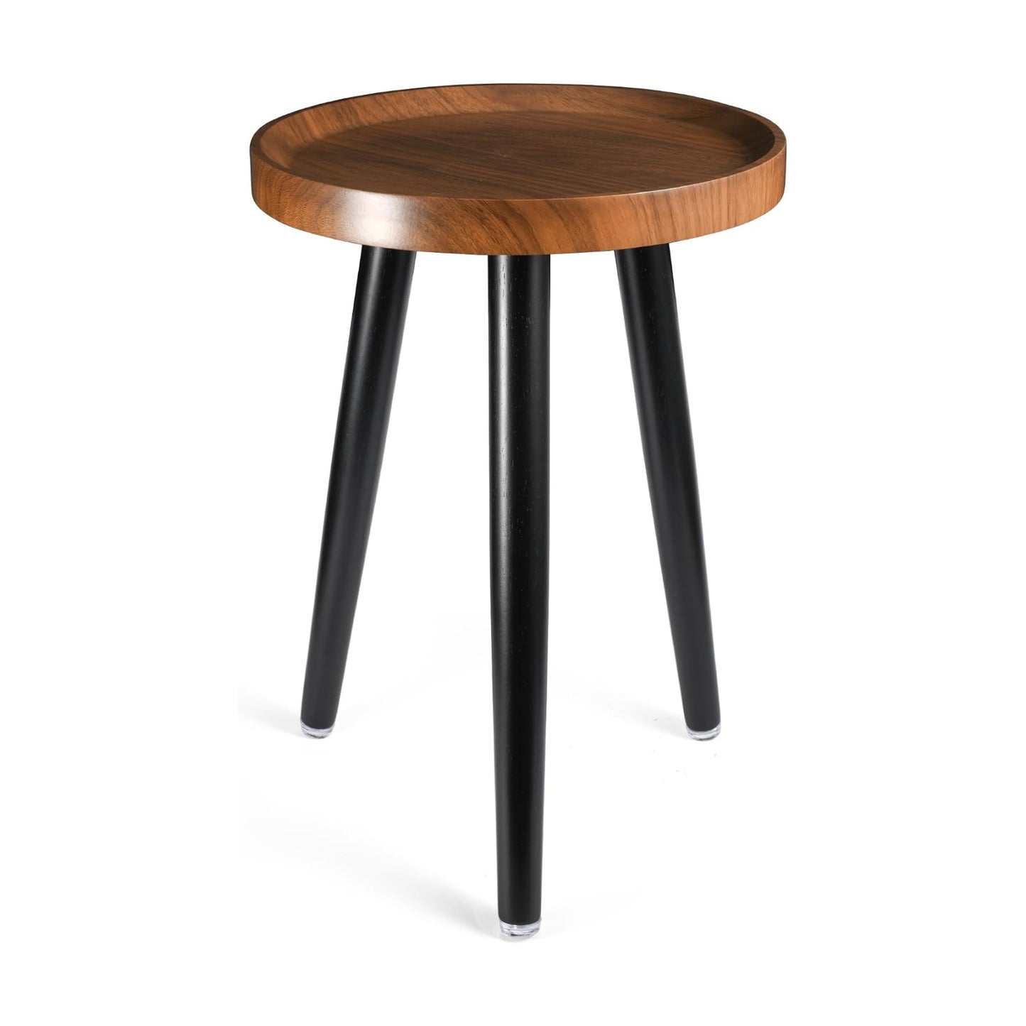 KGPLOME Indoor Plant Stand,Tall Stand with Raised Design(Walnut,12x18 in) | Wood Mid Century Plant Table in Walnut