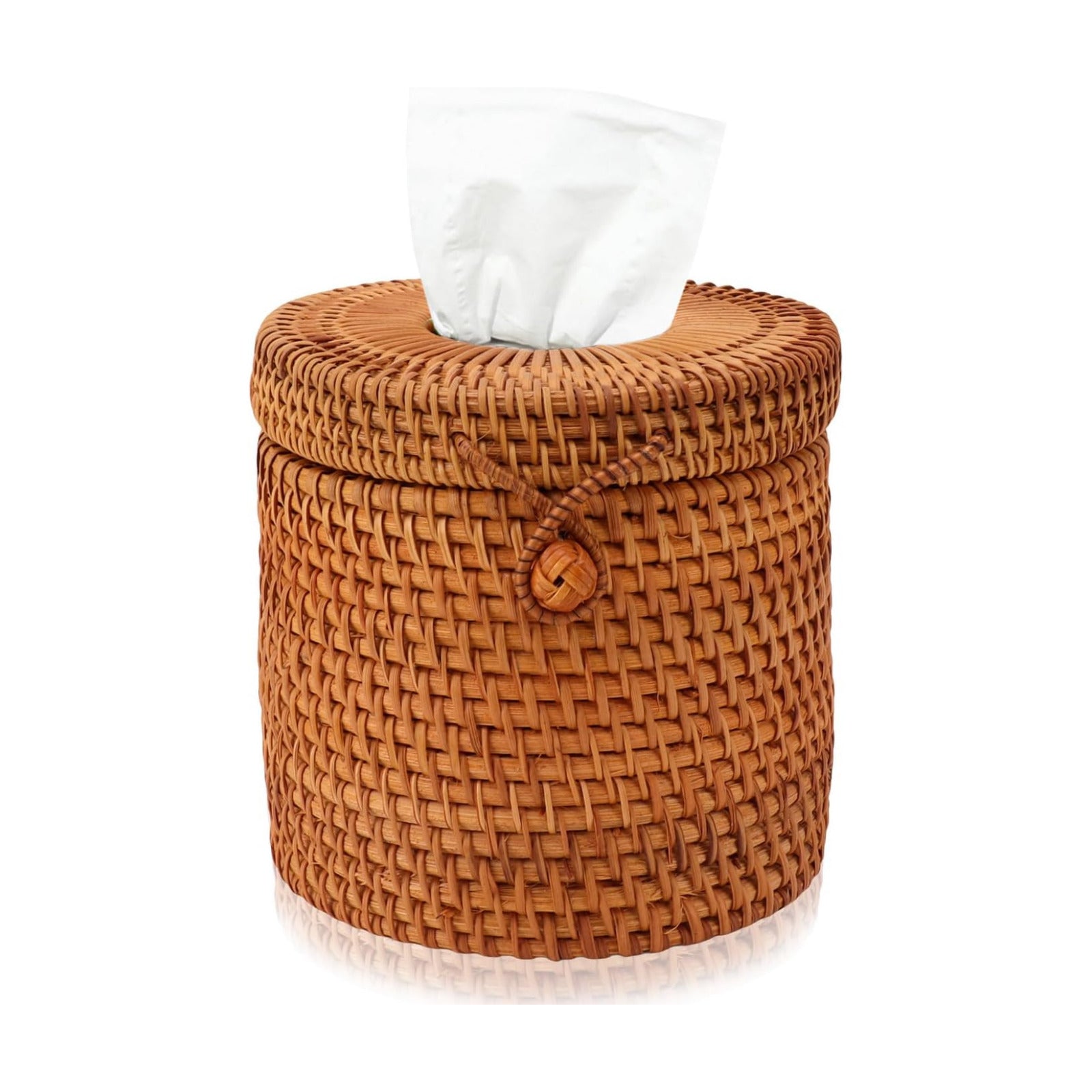 Rattan Tissue Box Cover / Cylinder
