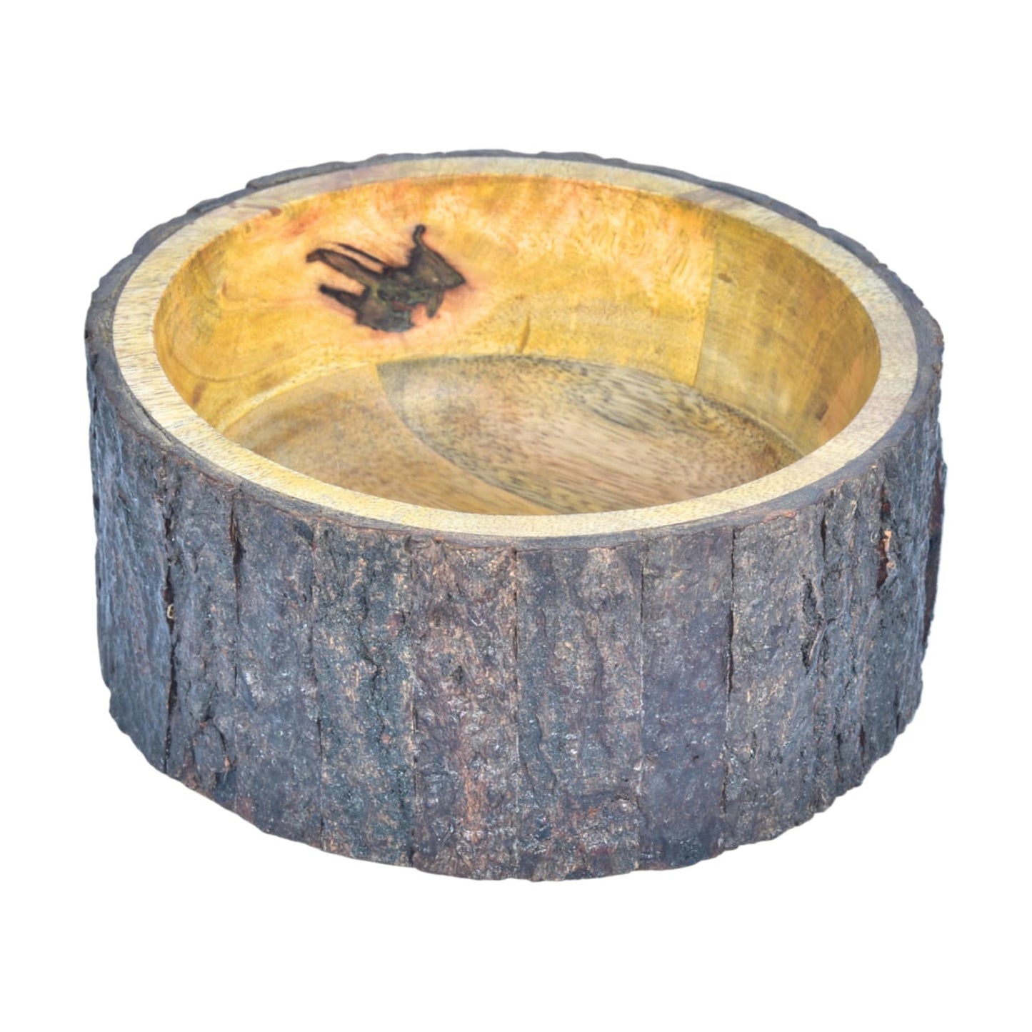 Handcrafted Mango Wood Decorative Bowl / 7 x 3 / Natural