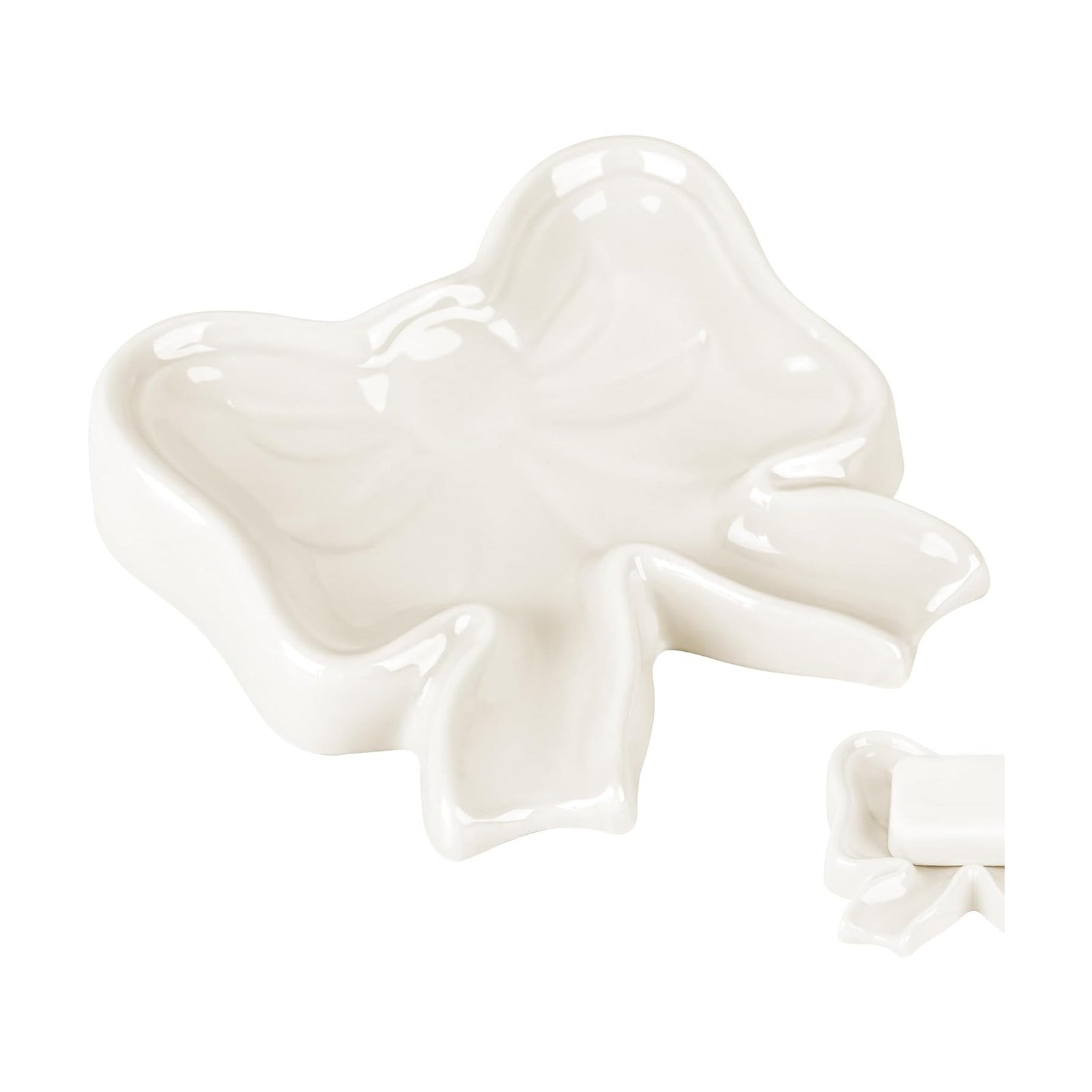 Ceramic Soaps Dish / White