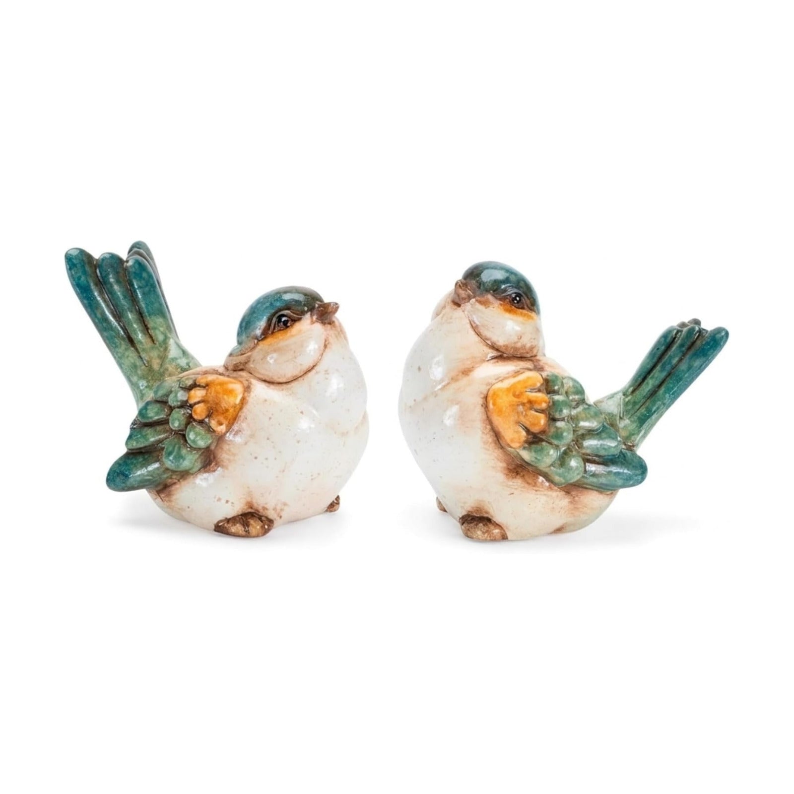 Rustic Farmhouse Style Songbird Statues / Set of 2