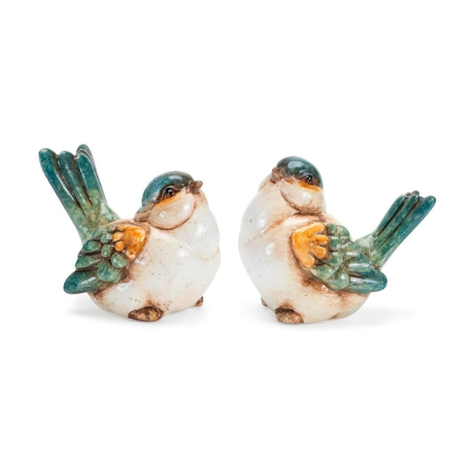 Rustic Farmhouse Style Songbird Statues / Set of 2