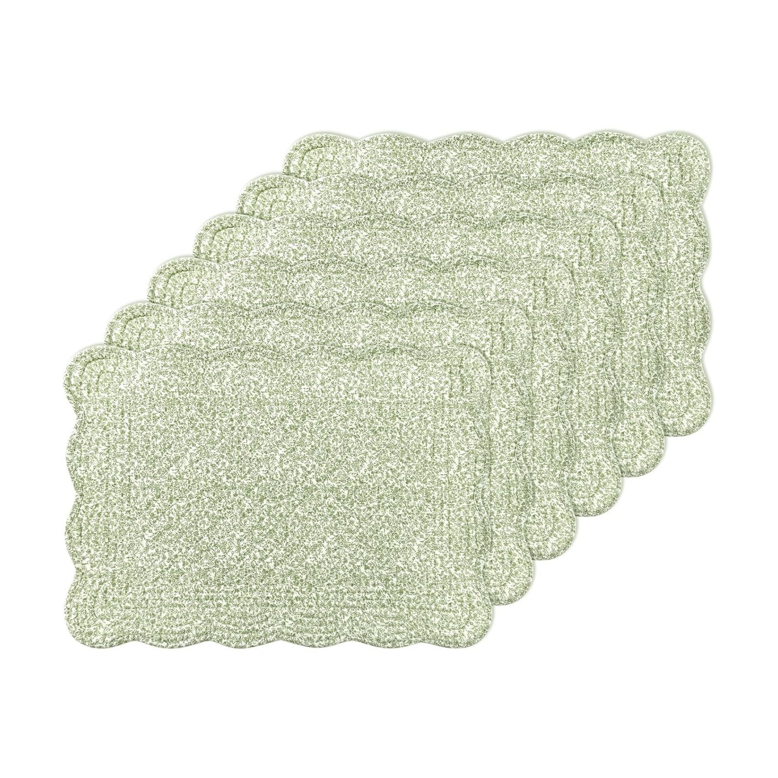 6 PC Quilted Placemats, 18"X13"Extra Large Cotton Placemats Set of 6, 100% Cotton Fabric Washable Cloth Table Mats for