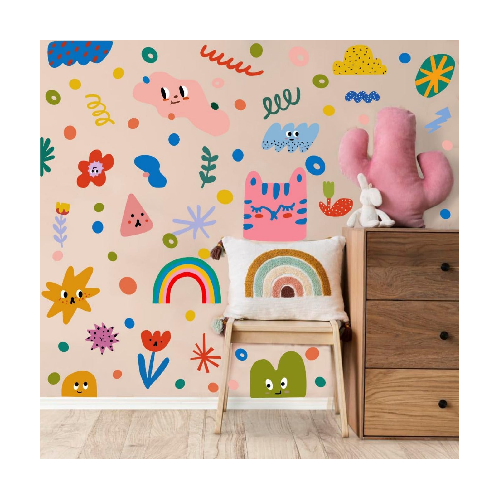 Colorful Abstract Wall Stickers / Shape