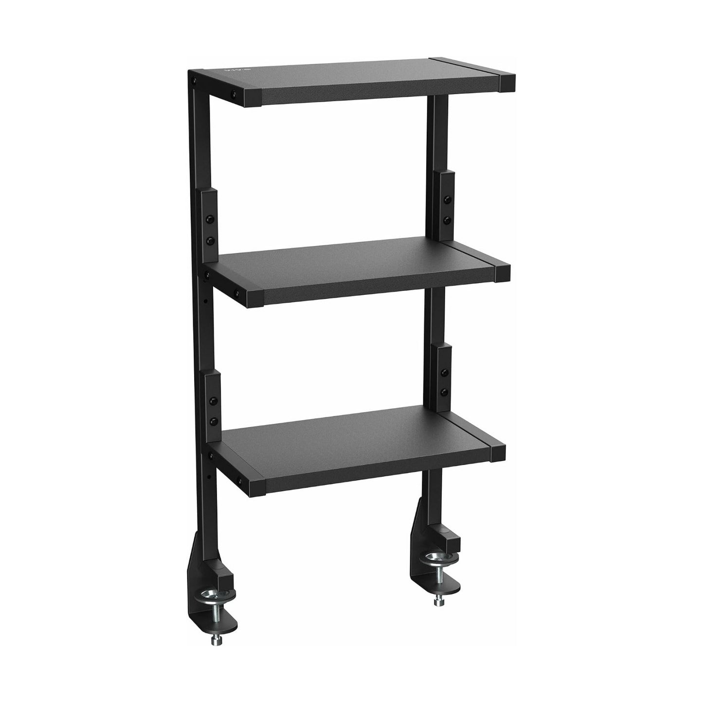 VIVO Clamp-on 13 inch Above or Below Desk 3-Tier Shelving Unit for Table Accessories, Gaming Devices, and More, Storage