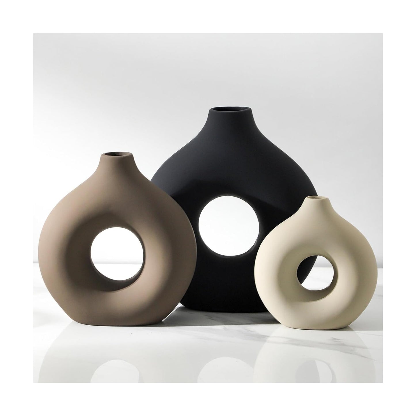 Ceramic Vase Home Table Decor / Classic / Set of 3