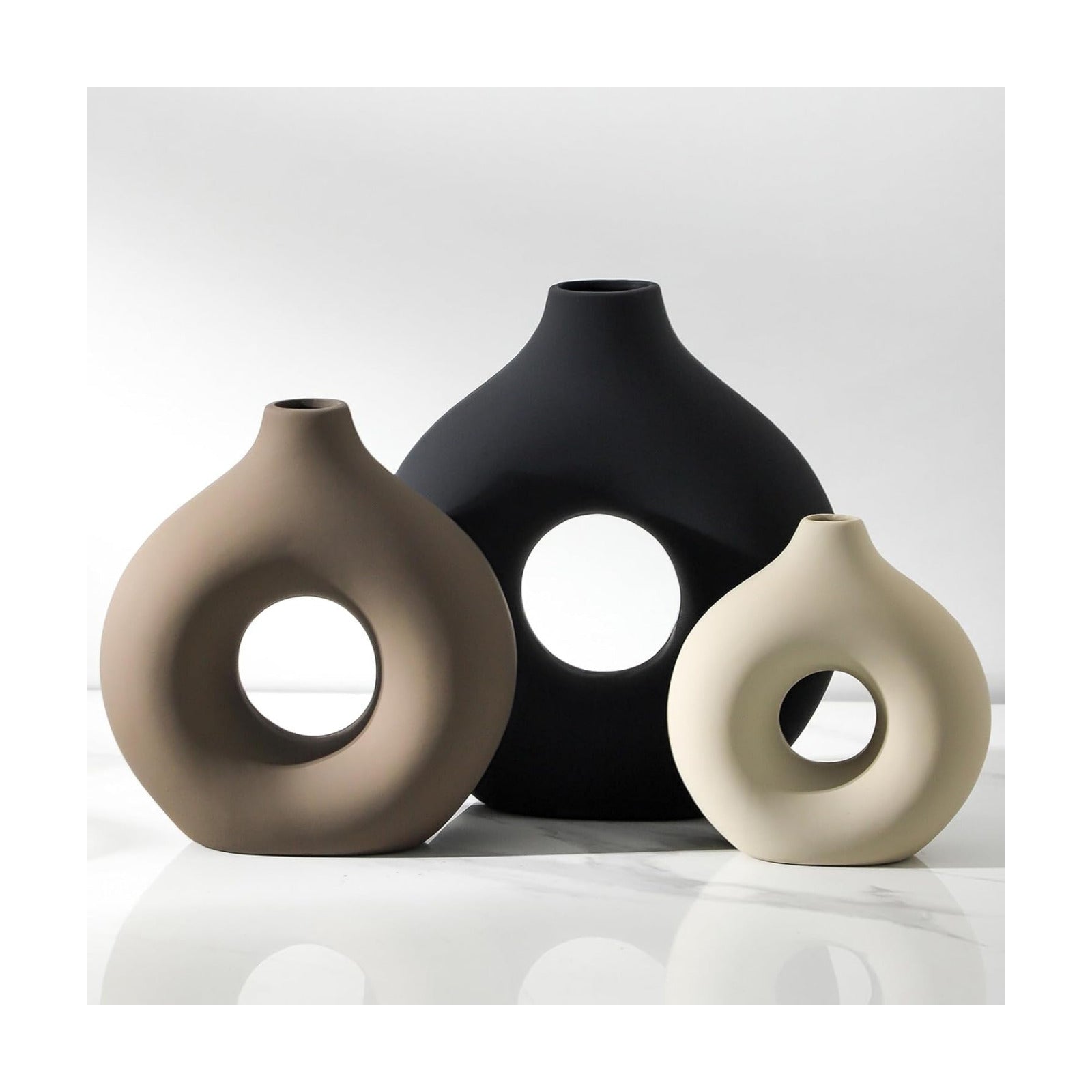 Ceramic Vase Home Table Decor / Classic / Set of 3