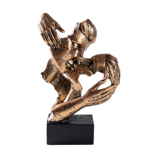 Modern Couple Figurines for Nightstand & / Retro-copper-a