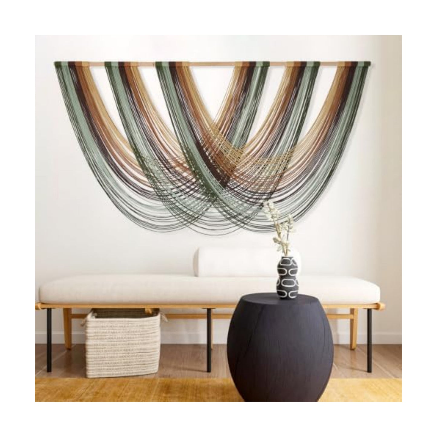 Macrame Wall Hanging Large Boho Wall Decor Yarn Wall Art Tapestry 57"W*31"L