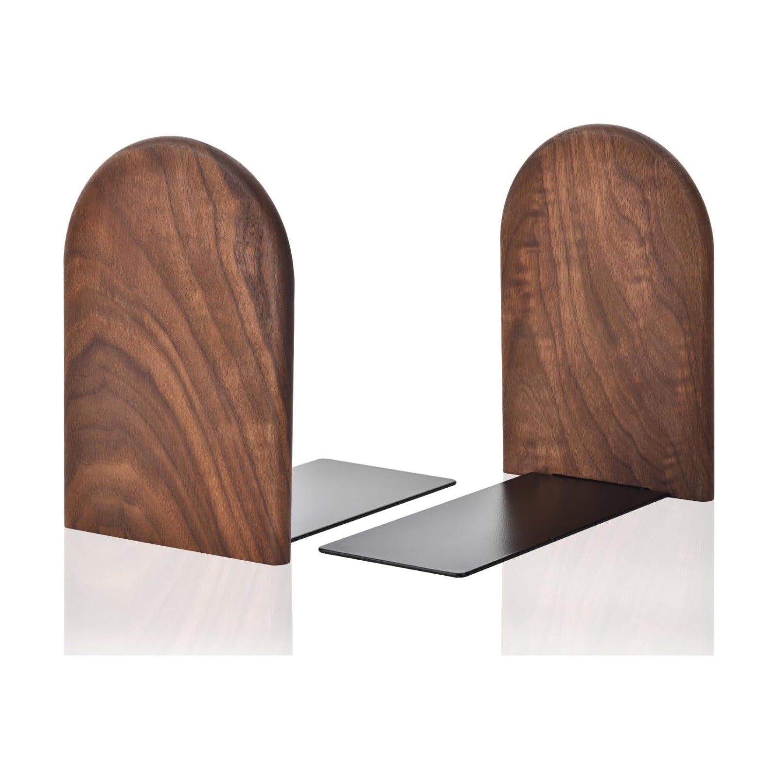 Sturdy Wooden Bookends / Black Walnut / Medium