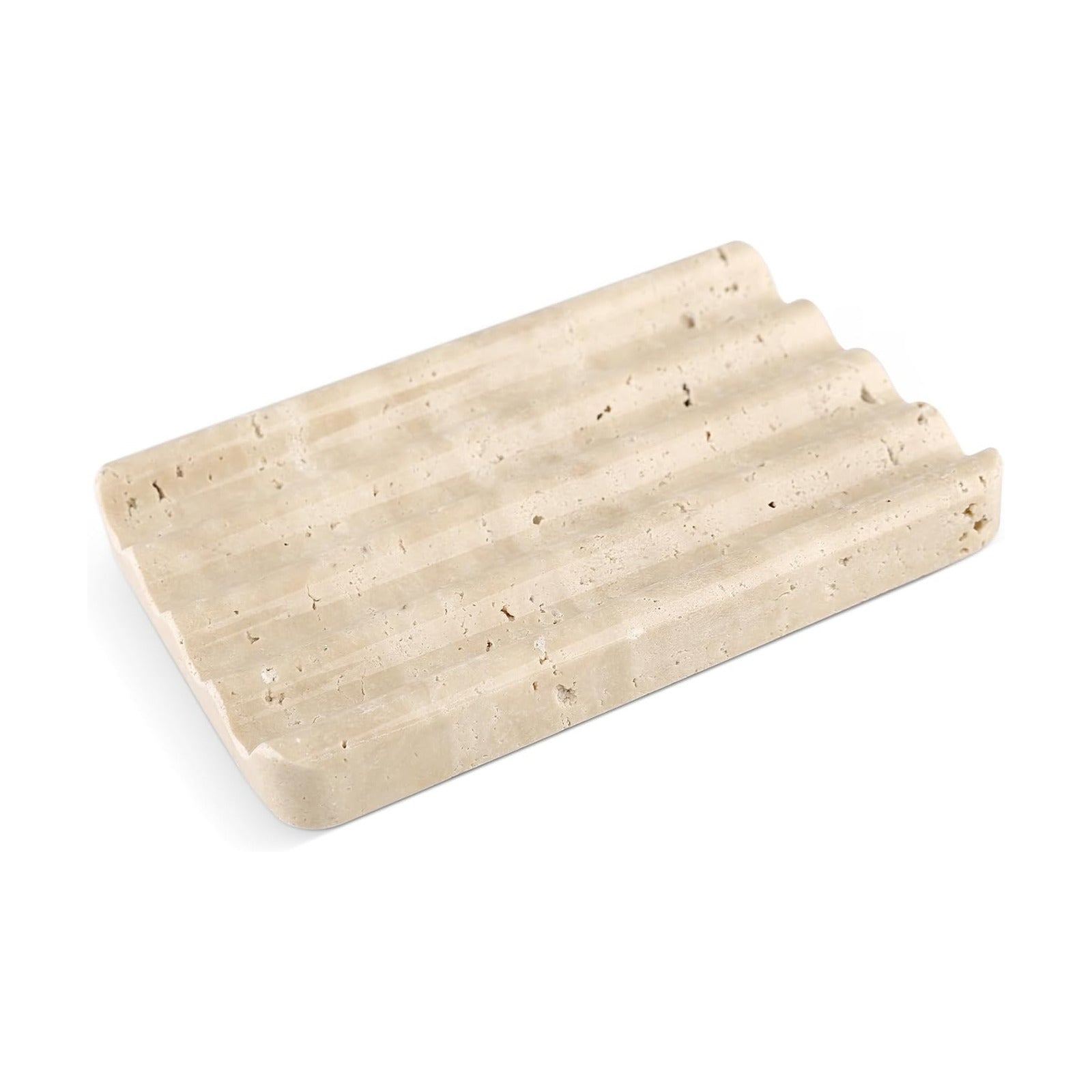 Travertine Bar Soap Holder Shower / Travertino Romano / Beige