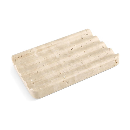Travertine Bar Soap Holder Shower / Travertino Romano / Beige