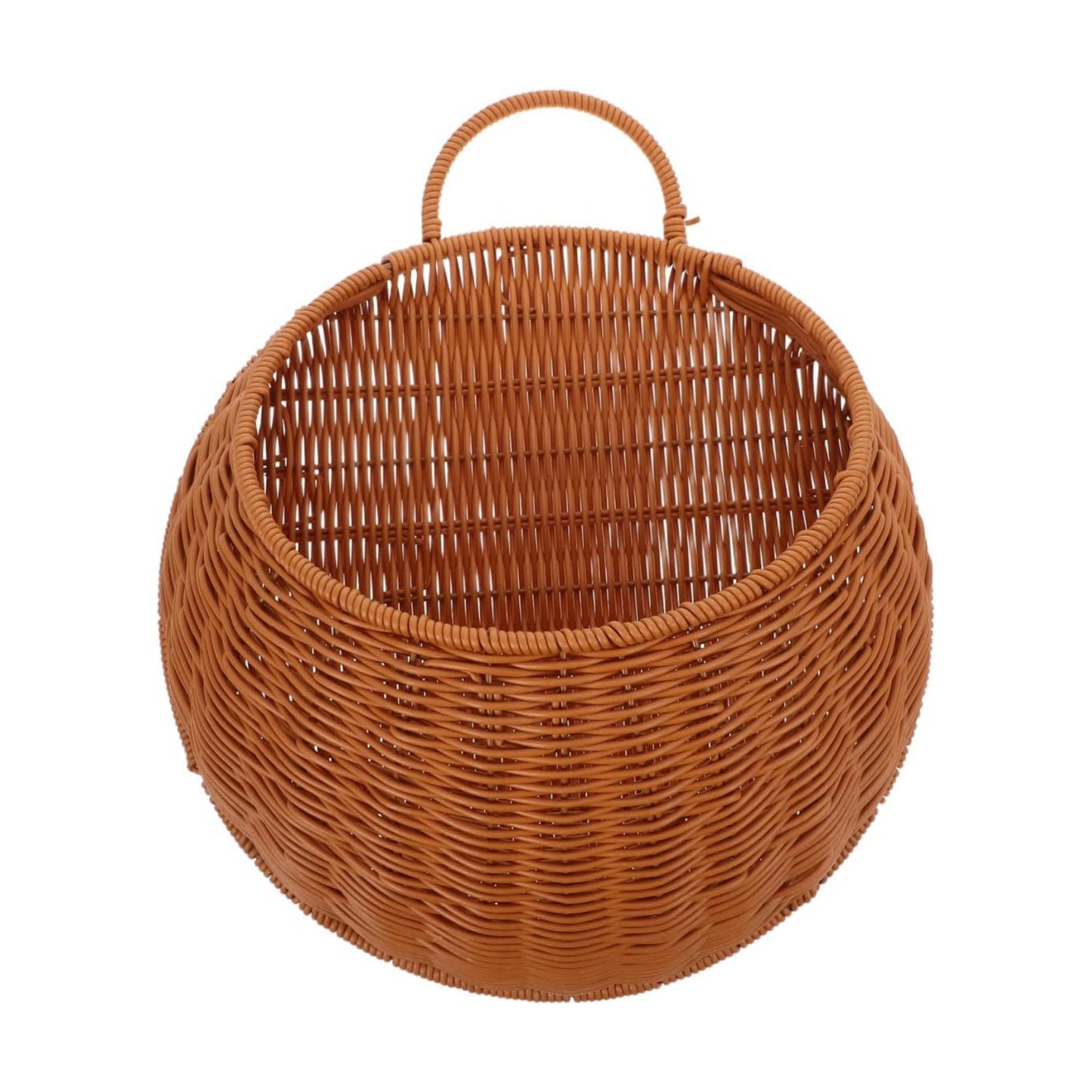 Hand Woven Wall Basket In Vegetable Storage Basket Hanging Organizer / 13.77 x 11.61 x 5.11