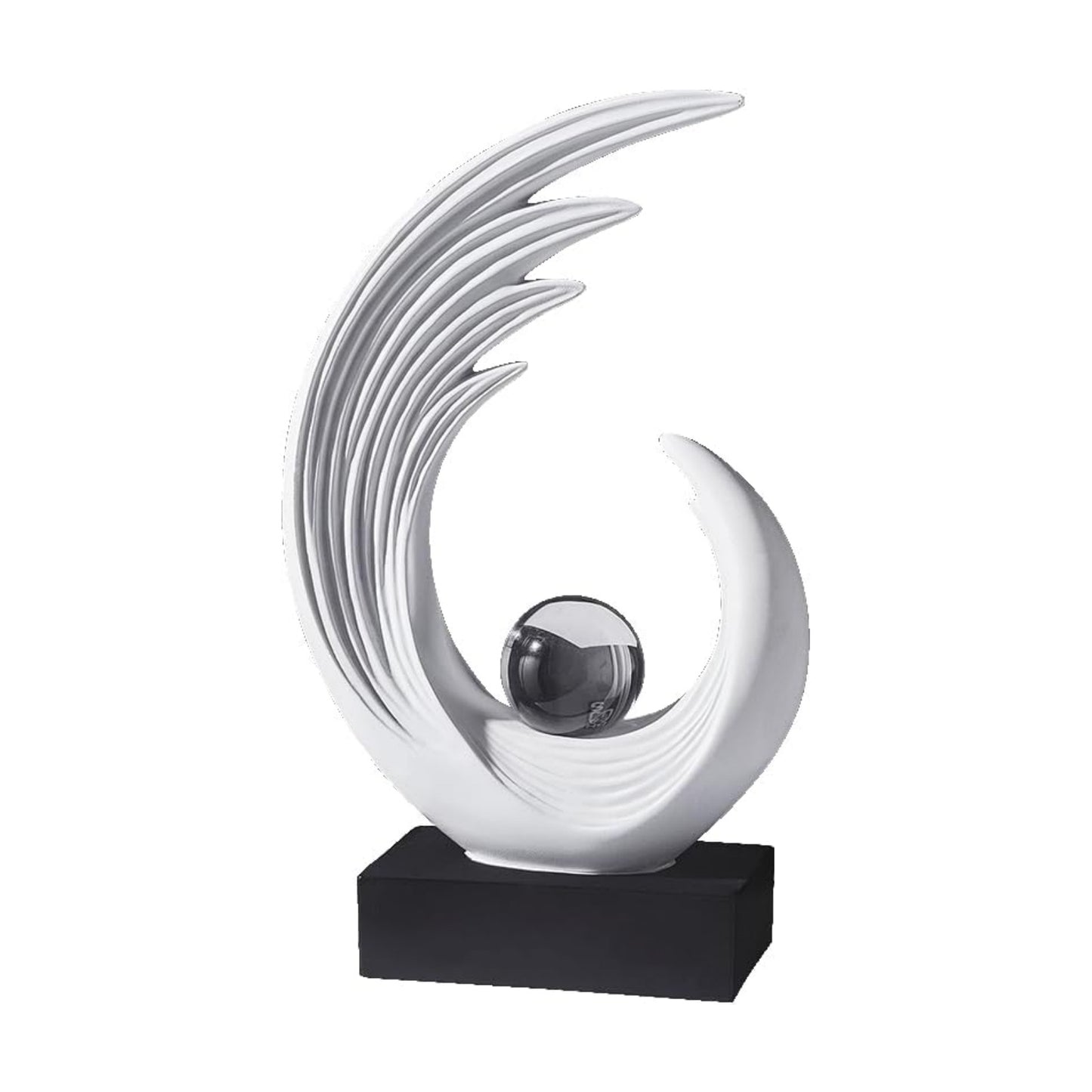 Modern Abstract Art Sculptures / White