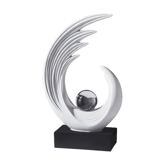 Modern Abstract Art Sculptures / White