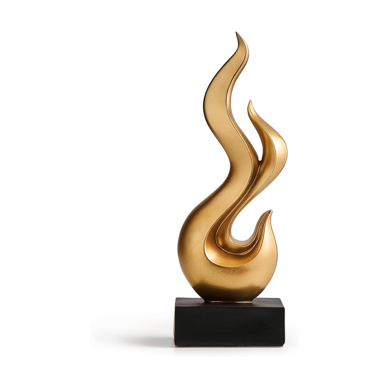 Decor Flame Statue / Gold