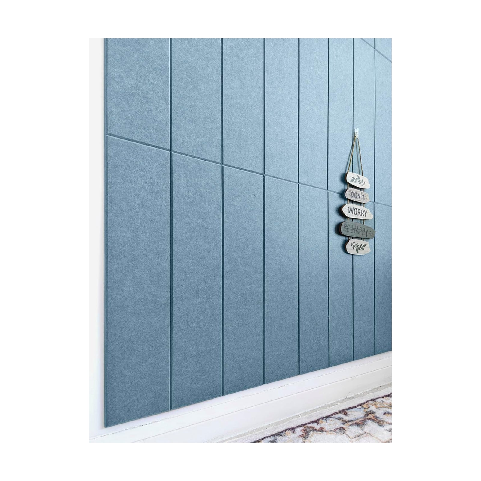 Shiplap Felt Wall Panels for Interior Wall Decor, Accent Wall Paneling for Bedroom Living Room & Office, Peel and