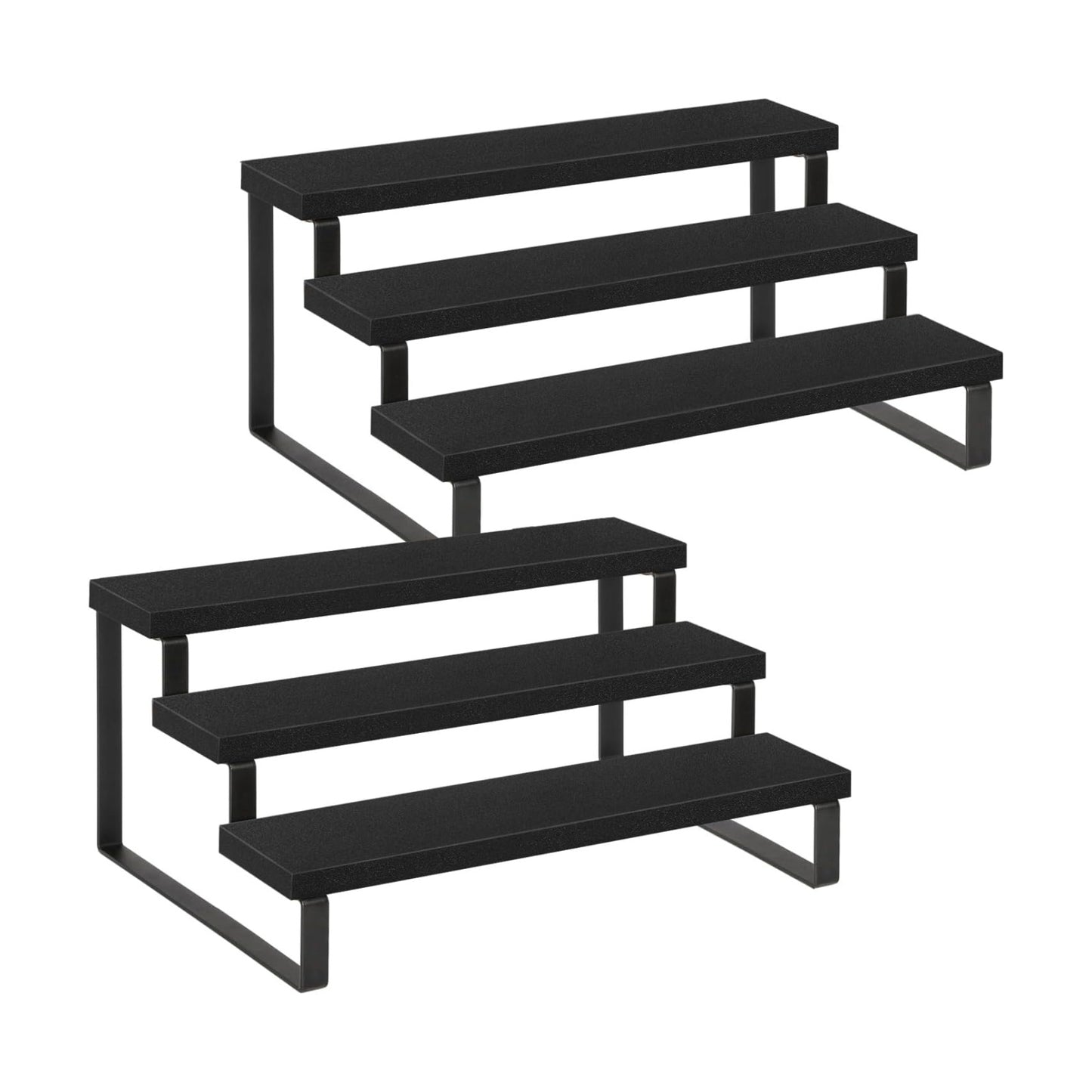 YINMIT Wooden Display Riser Stand, Tiered Perfume and Cologne Organizer Stand, 3 Tier Spice Rack Organizer, Rustic