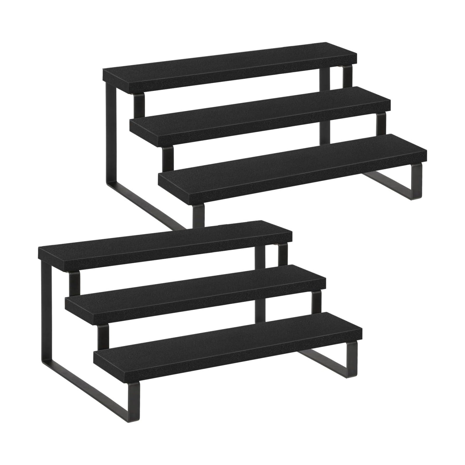 YINMIT Wooden Display Riser Stand, Tiered Perfume and Cologne Organizer Stand, 3 Tier Spice Rack Organizer, Rustic