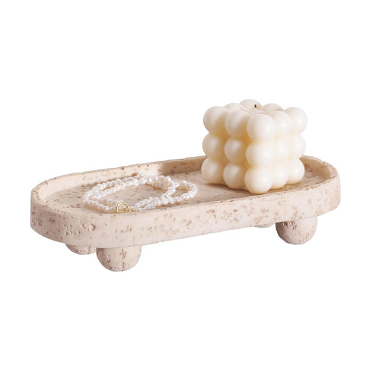 Resin Decorative Tray / 4 Footed