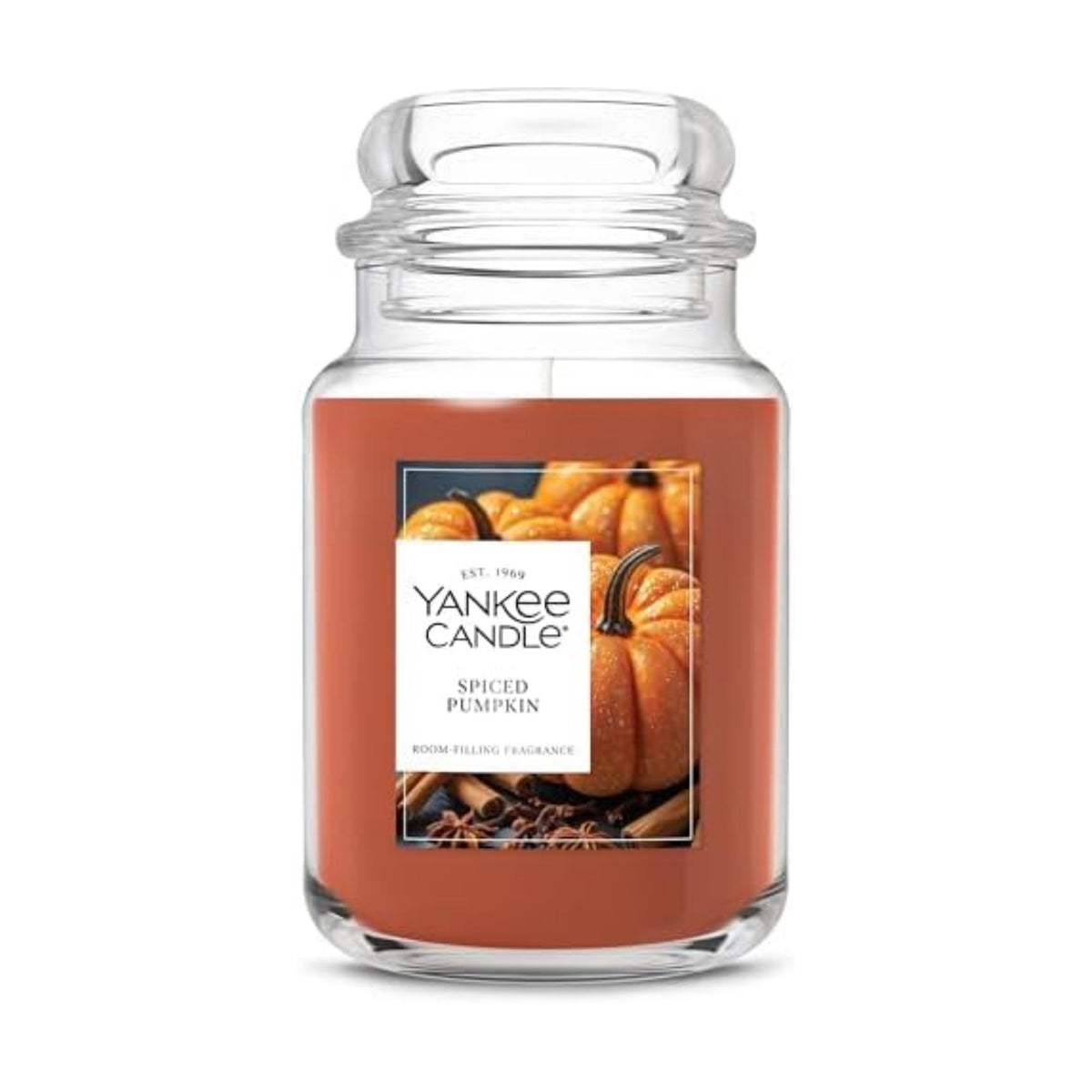 Yankee Candle Spiced Pumpkin Scented Candle, 22oz Large Jar