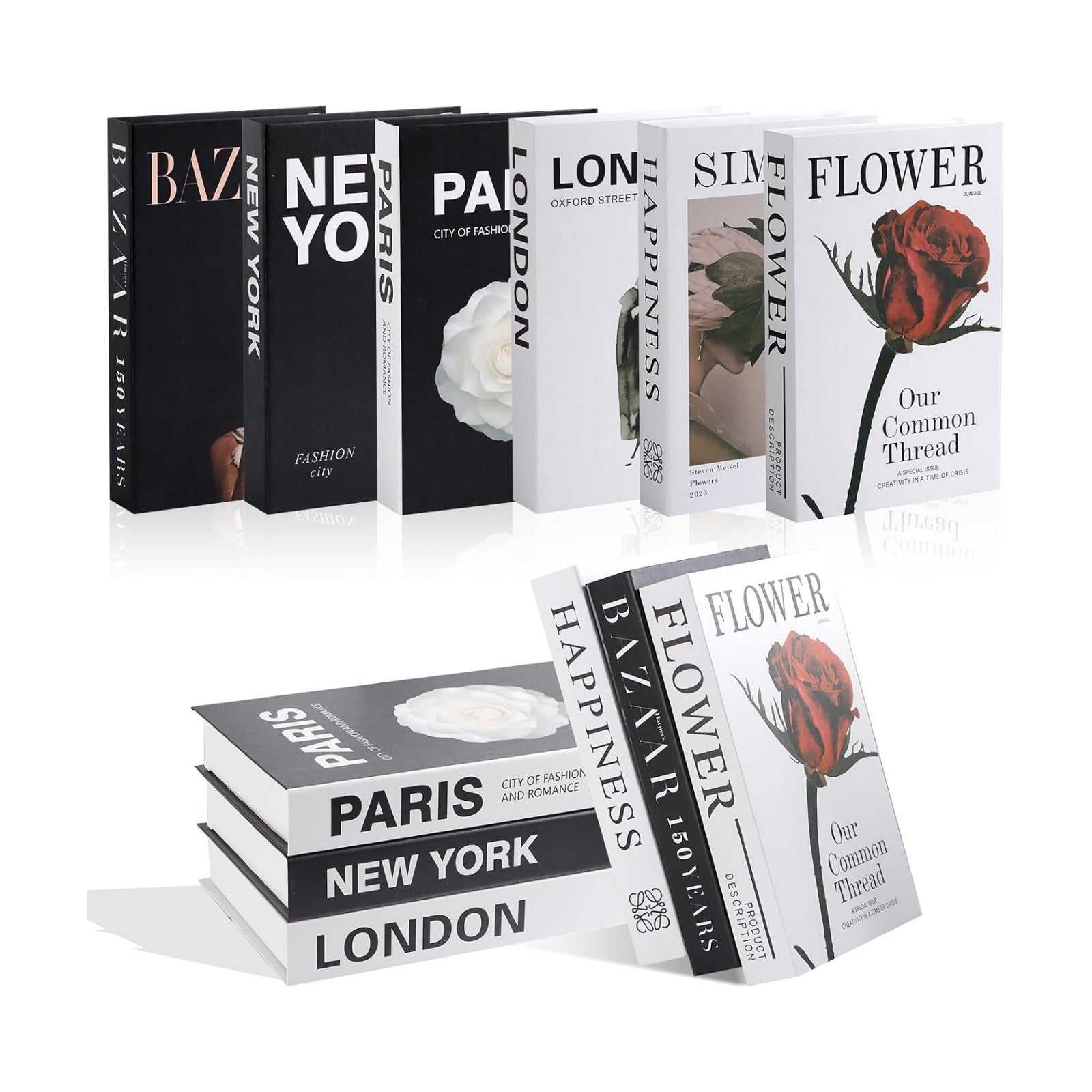 Fashion Faux Book Modern Decor Books / 27*17*4cm-a / Set of 6