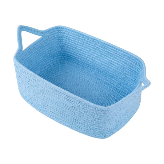 Woven Basket / Storage Baskets / Blue / Medium: 13.5l*10w*6h