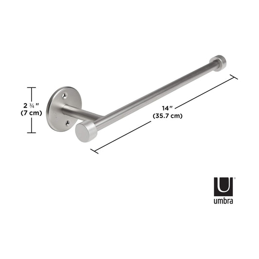 Umbra - 1009237-410 Cappa Paper Towel Holder – Modern Under Cabinet or Wall Mount Dispenser (Horizontal or Vertical)