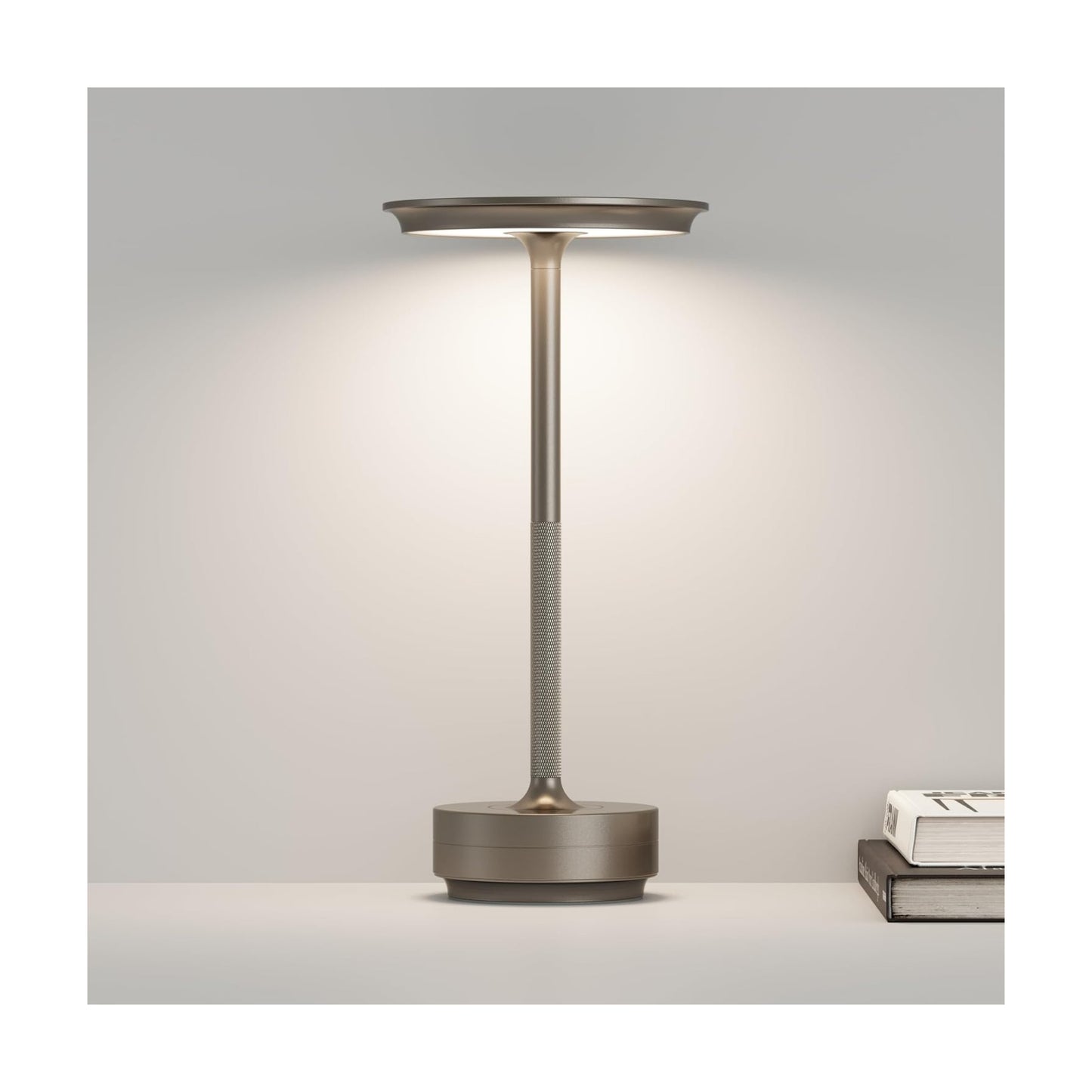 Cordless Table Lamp,Portable LED 5000mAh Battery Operated | 3 Levels of Brightness Dimming Up with Memory Function,for