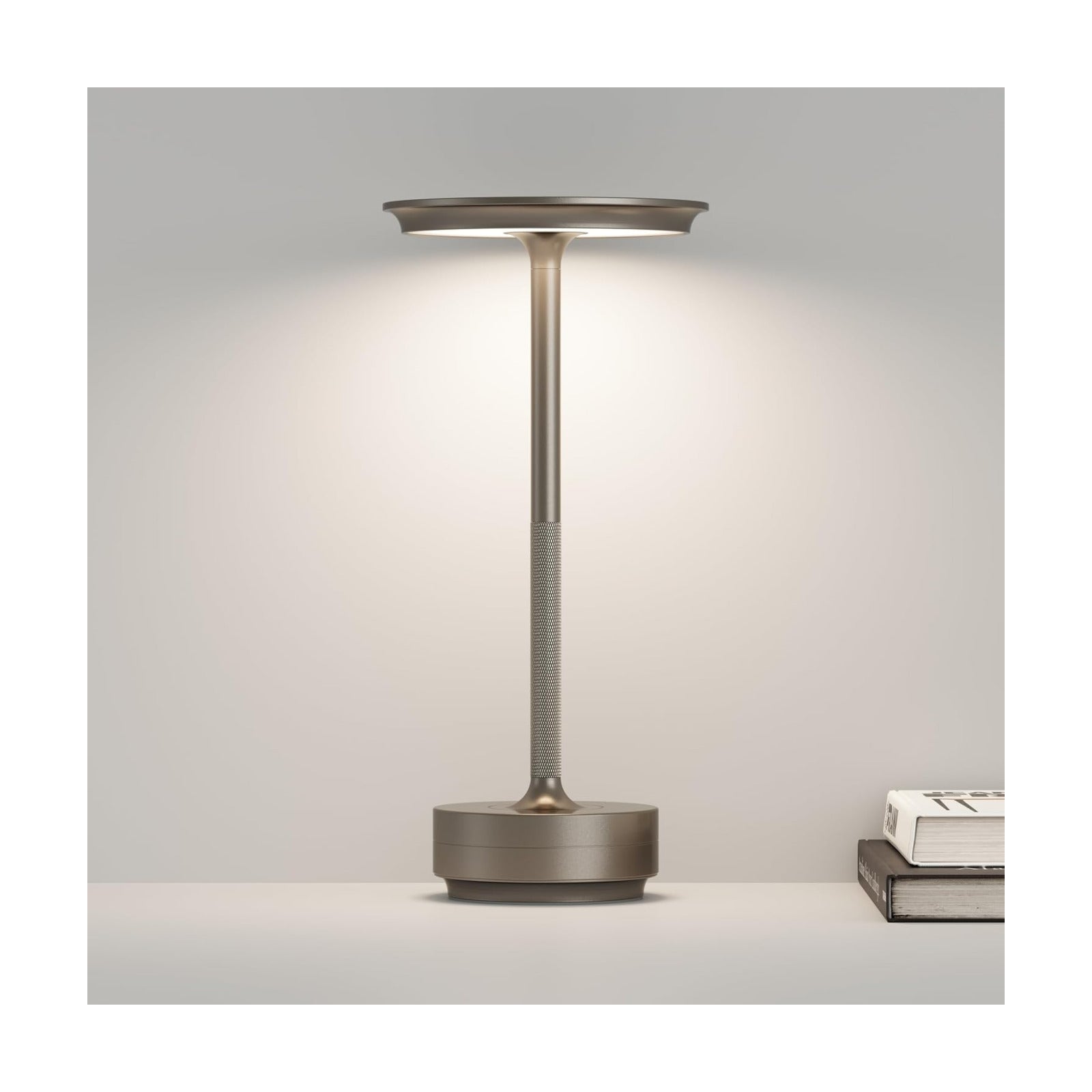 Cordless Table Lamp,Portable LED 5000mAh Battery Operated | 3 Levels of Brightness Dimming Up with Memory Function,for